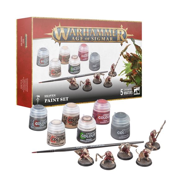 GW - AOS SKAVEN + PAINT SET GER/FRE/ITA/DUT