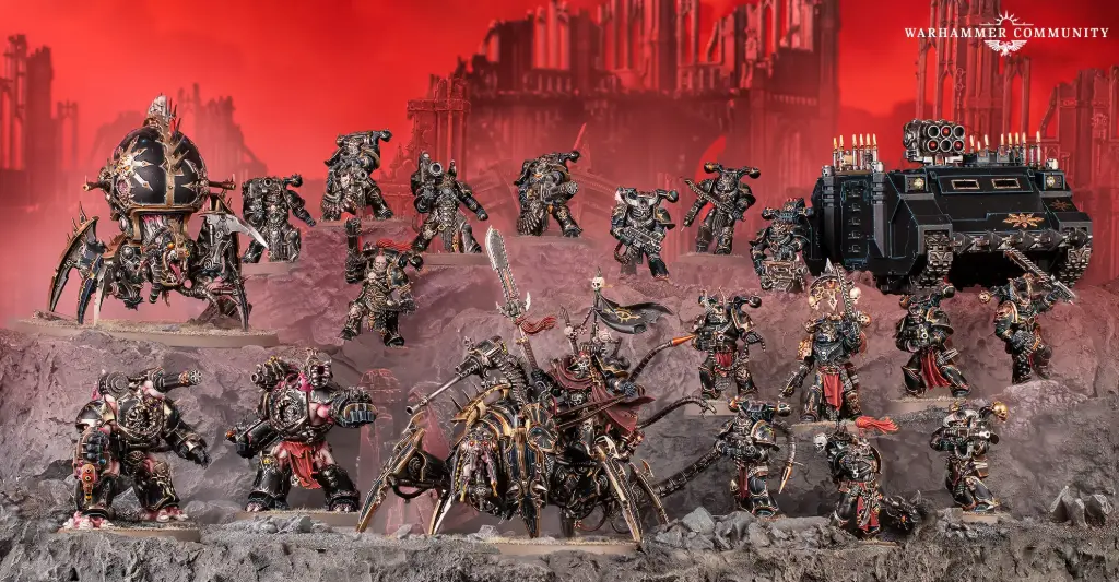 GW - CHAOS SPACE MARINES : BATTLEFORCE HELLFORGED WARBAND