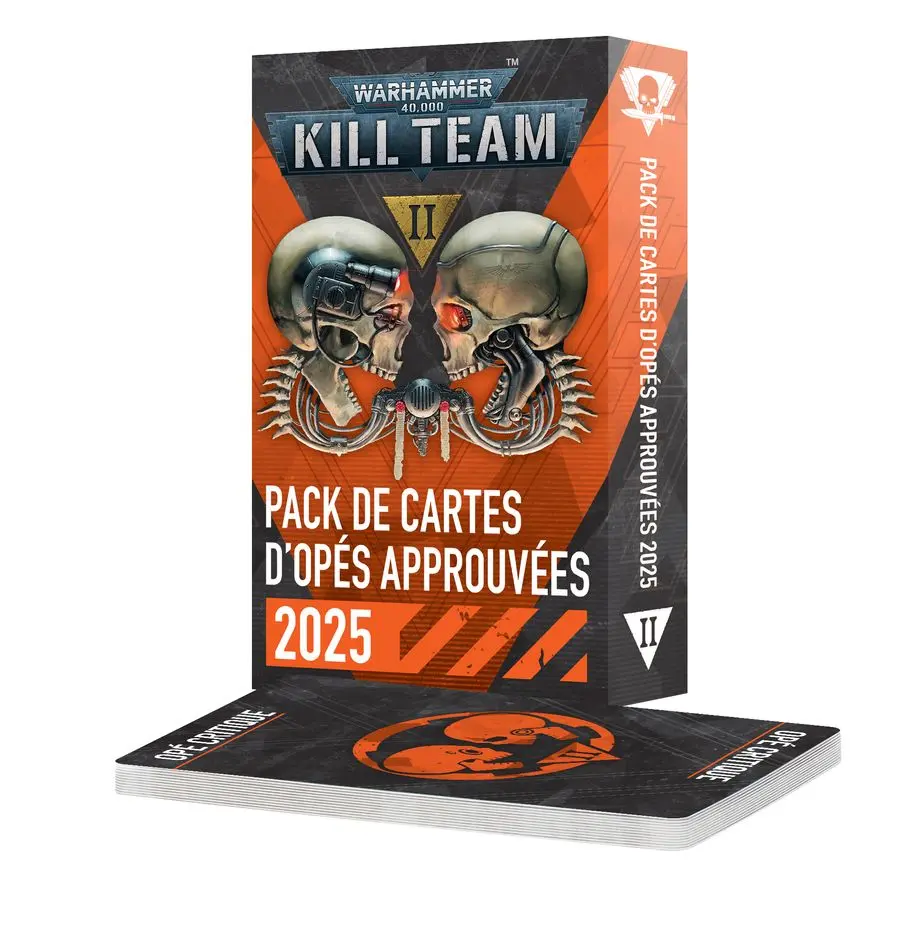 GW - KILL TEAM : PACK DE CARTES D'OPE APPROUVEES (2025)