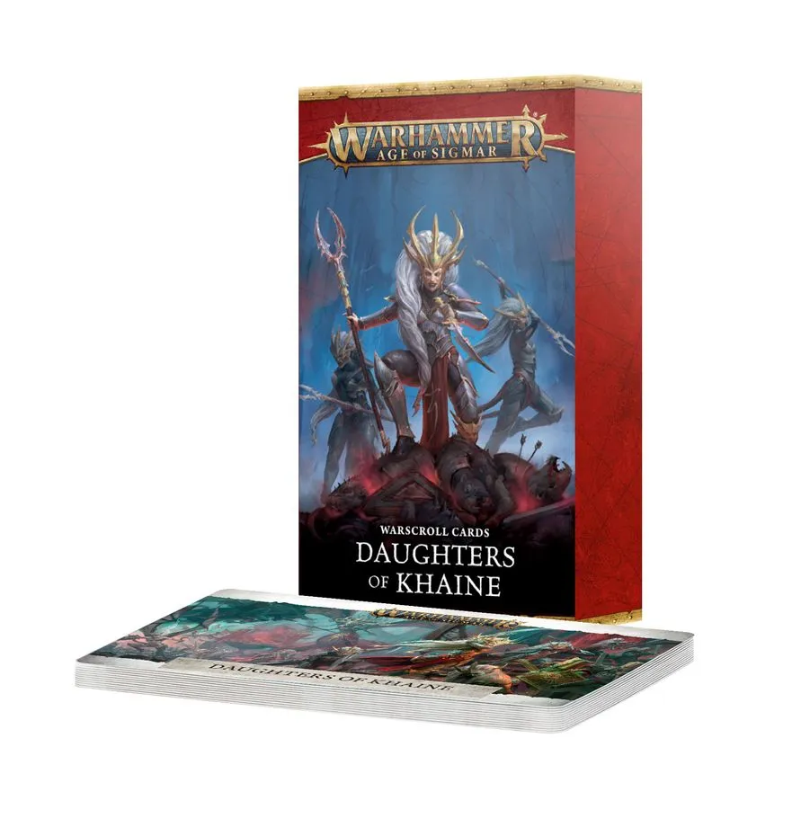GW - DAUGHTERS OF KHAINE:  WARSCROLL CARDS